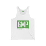GMP "God Money Power" Tank Top — Green Logo Graphic Tank