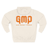 GMP "God Money Power" Hoodie — Bold Orange Streetwear Fleece