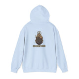 Hoodie — 'God Money Power' Buddha Graphic Pullover