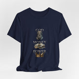 God Money Power- T-Shirt — Stacked Icons Graphic Tee