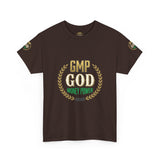 GMP God Money Power Tee — Motivational Gold Laurel Graphic T-Shirt