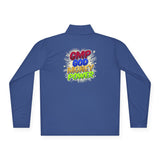 Quarter-Zip Pullover — "GMP God Money Power" Colorful Graphic