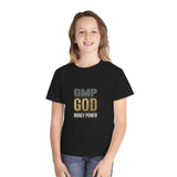 Youth Tee — "GMP GOD" Inspirational Christian Graphic Shirt