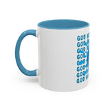 God Money Power Accent Coffee Mug — Blue Graphic 11/15oz