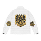 Puffer Jacket — 'GMP Good Money Power' Gold Logo Men’s Insulated Coat