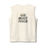 God Money Power Muscle Tank — Faith & Prosperity Graphic Tank Top