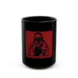 Black Mug — 'God Money Power' Religious Icon Graphic Coffee Mug (11oz/15oz)