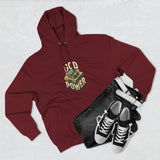 God Power Hoodie — Retro 3D Faith Graphic Fleece Hoodie