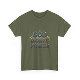God Money Power Graphic Tee — Faith & Hustle Christian T-Shirt