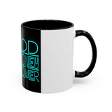 Coffee Mug — "God Money Power" Neon Nun Accent Ceramic Mug (11/15 oz)