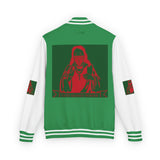 Letterman Jacket — Retro Santa Portrait Varsity Jacket