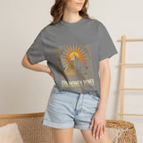Pyramid Sun Graphic Tee — "Good Morning Power" Spiritual Vintage T-Shirt