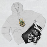 God Power Hoodie — Retro 3D Faith Graphic Fleece Hoodie