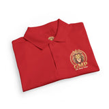 Youth Polo Shirt – Gold Lion Crest "GMP" School/Team Logo