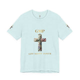 God Money Power Cross Tee — Christian Faith Graphic T‑Shirt