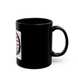 God Money Power Black Mug – Patriotic Bandana Saint Coffee Cup (11oz & 15oz)