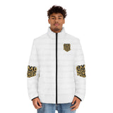 Puffer Jacket — 'GMP Good Money Power' Gold Logo Men’s Insulated Coat