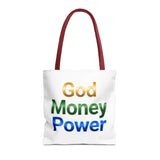God Money Power Tote Bag — Inspirational Faith & Prosperity Canvas Tote