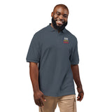 Embroidered Polo Shirt — Colorful Floral 'Hope Grows Here' Logo