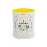 God, Money & Power Coffee Mug — Faith-Inspired Crown & Cash Design (11/15oz)