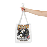 GMP Eagle Tote Bag — "God Money Power" Patriotic Graphic Tote