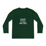 Youth Long Sleeve Tee — 'GMP GOD Money Power' Graphic