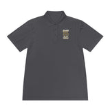 Money Power Polo — Men's White Sport Polo with 'GMP Money Power' Gold Dice Emblem