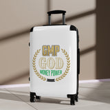 Suitcase — "GMP GOD Money Power" Carry-On Luggage