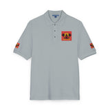 Embroidered Floral Skull Polo
