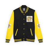 GMP Gold Logo Letterman Jacket — God Money Power Varsity Jacket