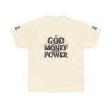 God Money Power Graphic Tee — Faith & Hustle Christian T-Shirt