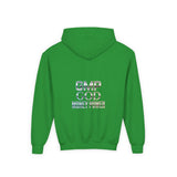 Youth Hoodie — GMP GOD Money Power Metallic Graphic Pullover
