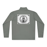 Quarter-Zip Pullover — Retro Jesus Graphic "Love One Another"