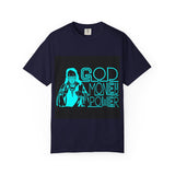 God Money Power T-Shirt — Retro Neon Faith & Hustle Graphic Tee
