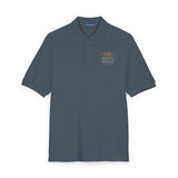 Embroidered Floral 'Love Grows' Polo Shirt