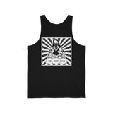 Tank Top — Retro Drummer Design "Caj, Rocket, Power" Vintage Band Graphic