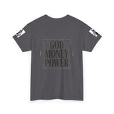 God Money Power Tee — Graphic Religious Streetwear T‑Shirt
