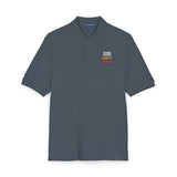 Embroidered Polo Shirt — Colorful Floral 'Hope Grows Here' Logo