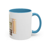 God Money Power Accent Coffee Mug — Motivational Faith & Wealth Ceramic Mug