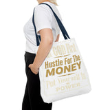 Inspirational 'Put God First, Hustle For The Money' Tote Bag