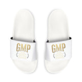 GMP Gold Logo Slide Sandals — Men's Removable-Strap Pool & Casual Slides