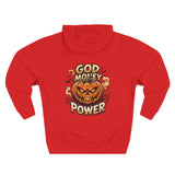Pumpkin Power Hoodie — 'God Money Power' Halloween Graphic Hoodie