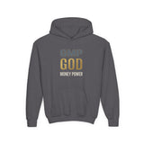 GMP GOD Youth Hoodie — "Money Power" Graphic Pullover