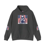 Patriotic Boxer Dog Hoodie — 'God, Money, Power' Americana Pullover