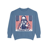 God Money Power Sweatshirt — Patriotic Bandana Graphic Crewneck