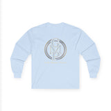 Long Sleeve Tee — Gold Monogram GMP Logo “God, Money, Power”