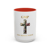 God Money Power Coffee Mug – GMP Cross Design (11oz & 15oz)