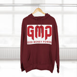 GMP 'God Money Power' Hoodie – Bold Red Logo Fleece Pullover