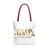 GMP "God Money Power" Gold Logo Tote Bag