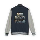 Letterman Jacket — GOD MONEY POWER Varsity Jacket